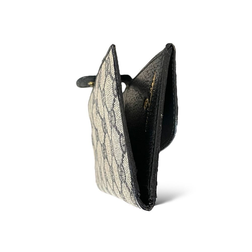 GUCCI Vintage Navy Blue Classic GG Motif Monogram Long Wallet - Picture 8 of 13